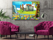 Obraz V šírom poli zámoček 1410